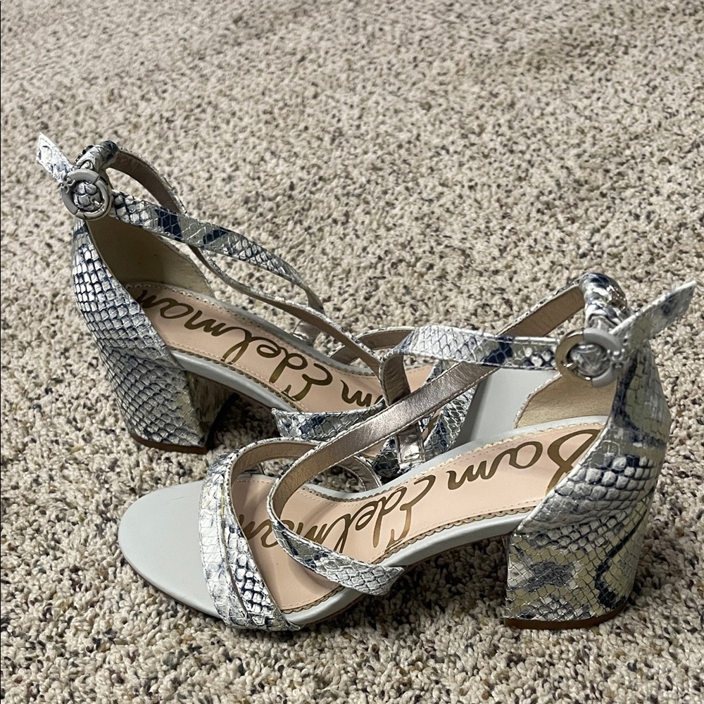 Sam Edelman Women's Snakeskin multi color Heels